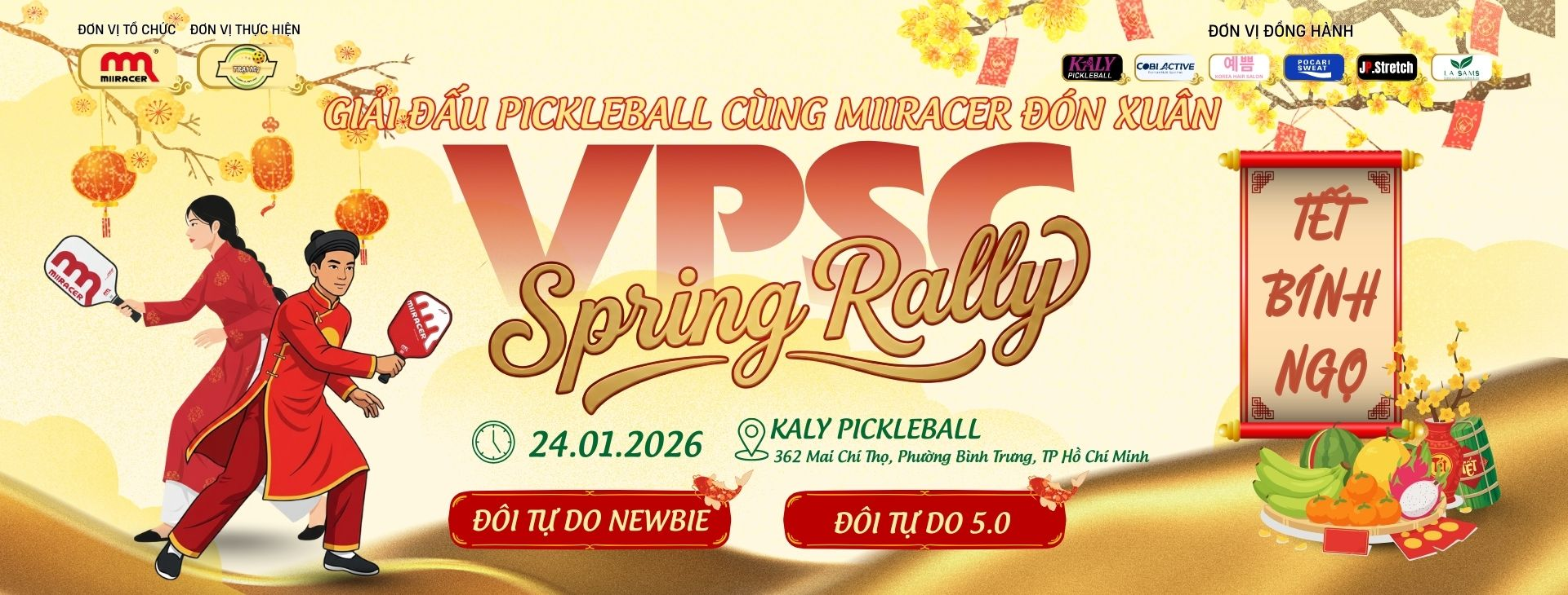 🎉GIẢI ĐẤU PICKLEBALL CÙNG MIIRACER ĐÓN XUÂN MIIRACER SPRING RALLY 2026 🎉