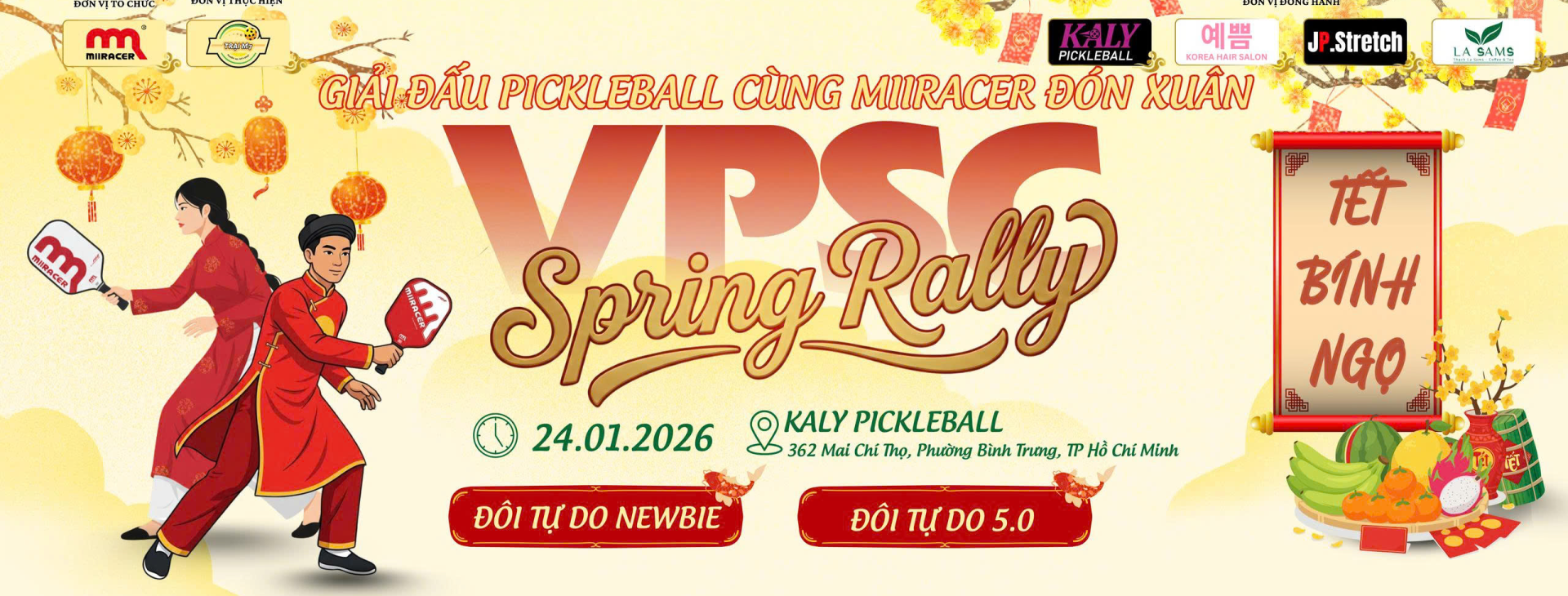 🎉GIẢI ĐẤU PICKLEBALL CÙNG MIIRACER ĐÓN XUÂN MIIRACER SPRING RALLY 2026 🎉