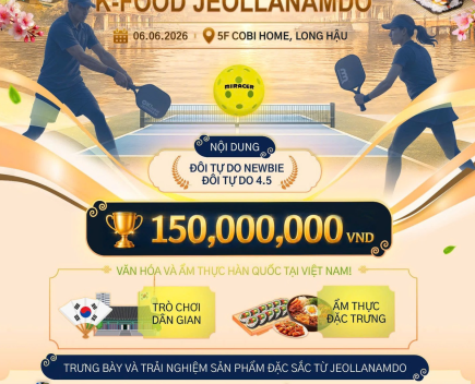 ĐIỀU LỆ GIẢI ĐẤU PICKLEBALL FESTIVAL, JEOLLANAMDO X MIIRACER