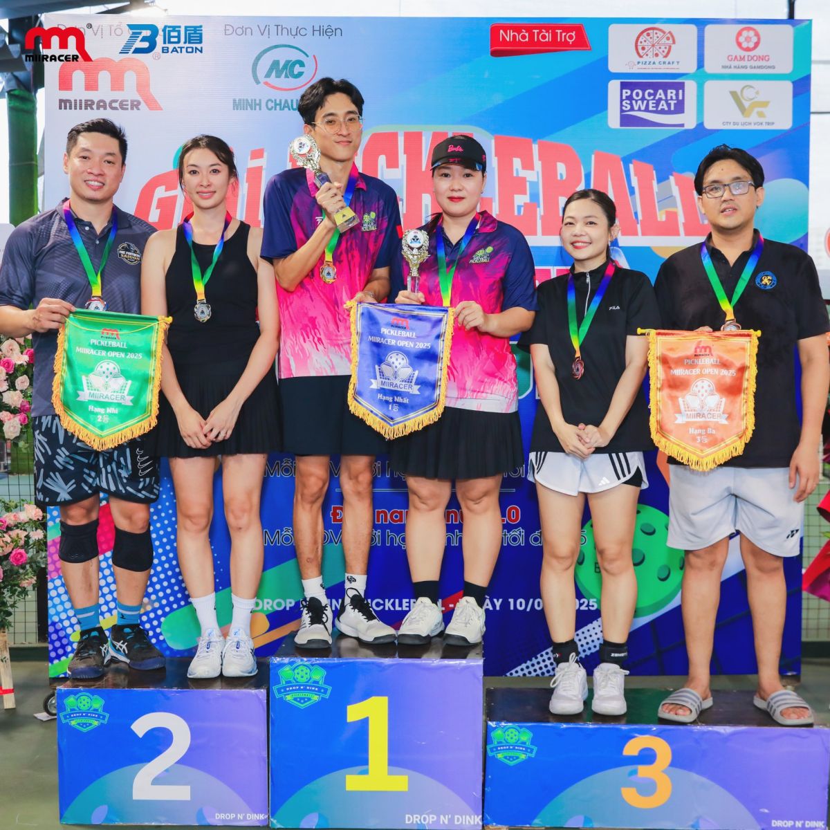 top-3-doi-nhan-thuong-tai-giai-dau-pickleball-miiracer-open-2025