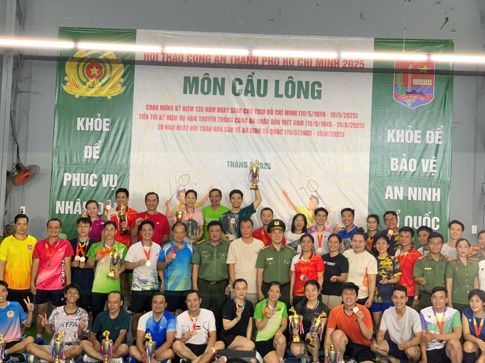 Buổi Bế Mạc Hội Thao Công An Bộ Môn Cầu Lông