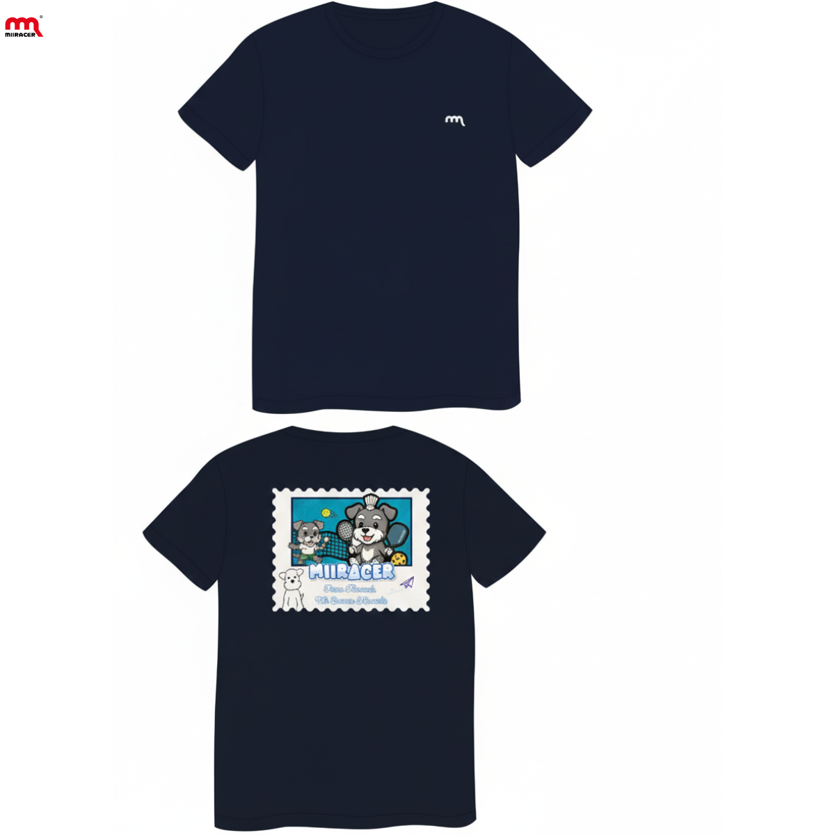 Áo thun Cotton Miiracer màu xanh đen - Bara Collection